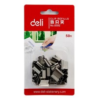 得力(Deli) 得力8592 补充夹 推夹器补充夹 50个装 16mm