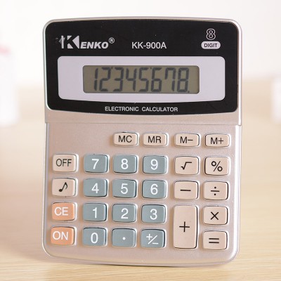 K0223 计算器KK-900A中号台式计算器 8位商务型计算机办公用品